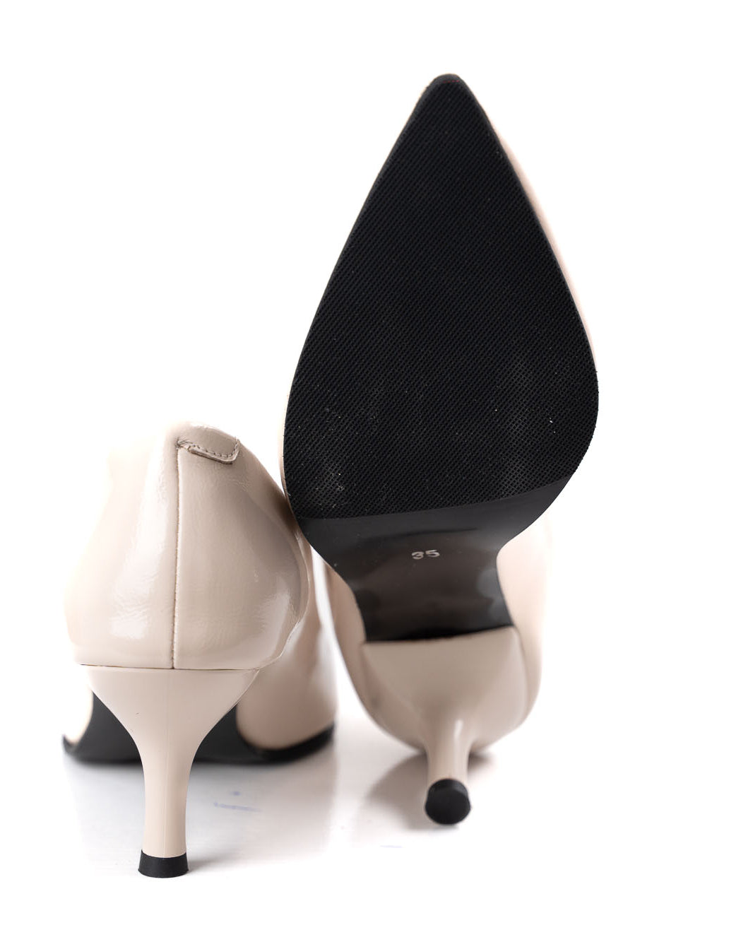 comfortable women genuine leather shoes beige low heel