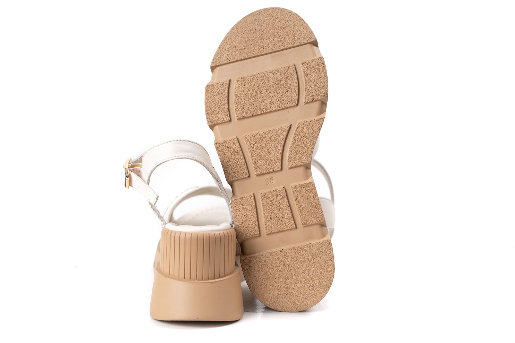 women luxury sandals leather beige platform crystal details