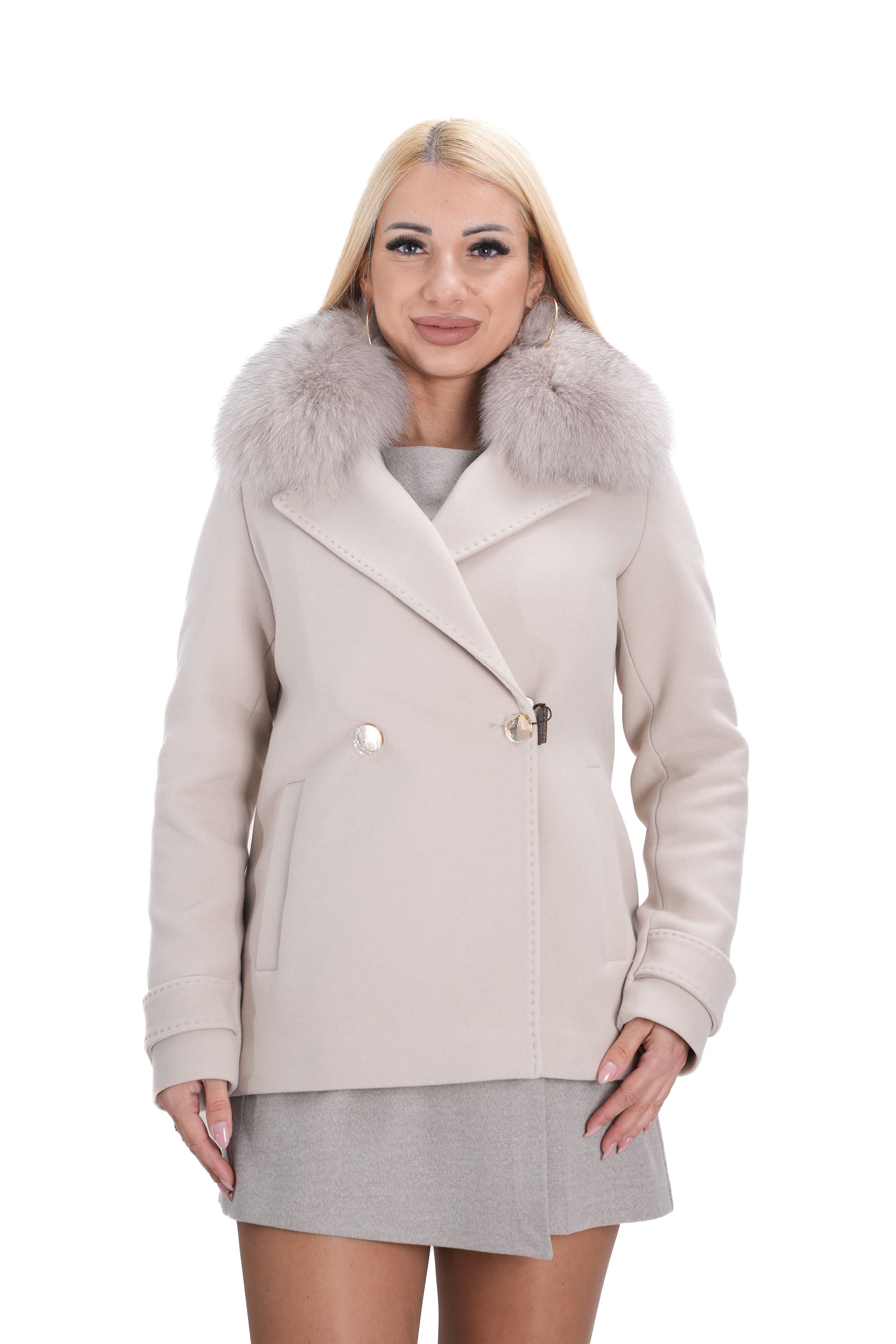 Дамско палто 4208 с висококачествен кашмир и стилен дизайн