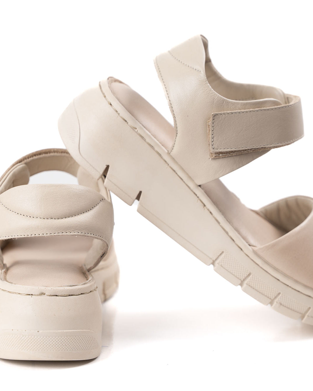 beige leather platform sandals women comfortable summer shoes