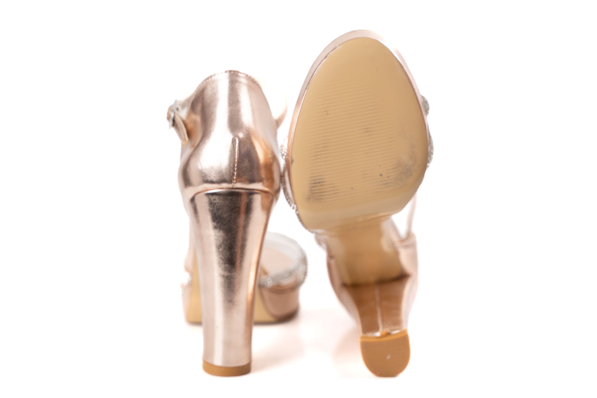 women luxury sandals rhinestone decoration block heel