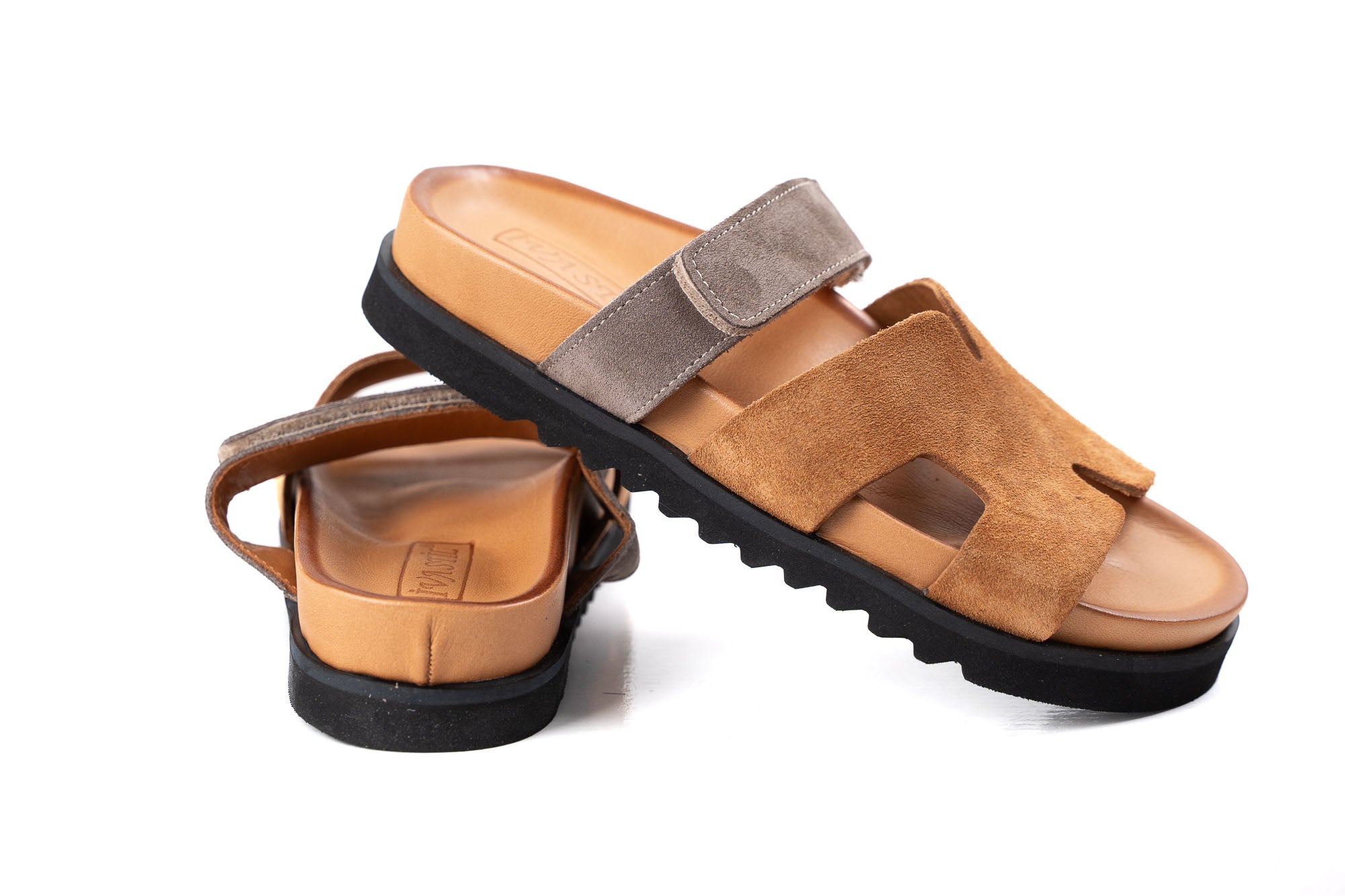 beige brown suede slippers women summer shoes