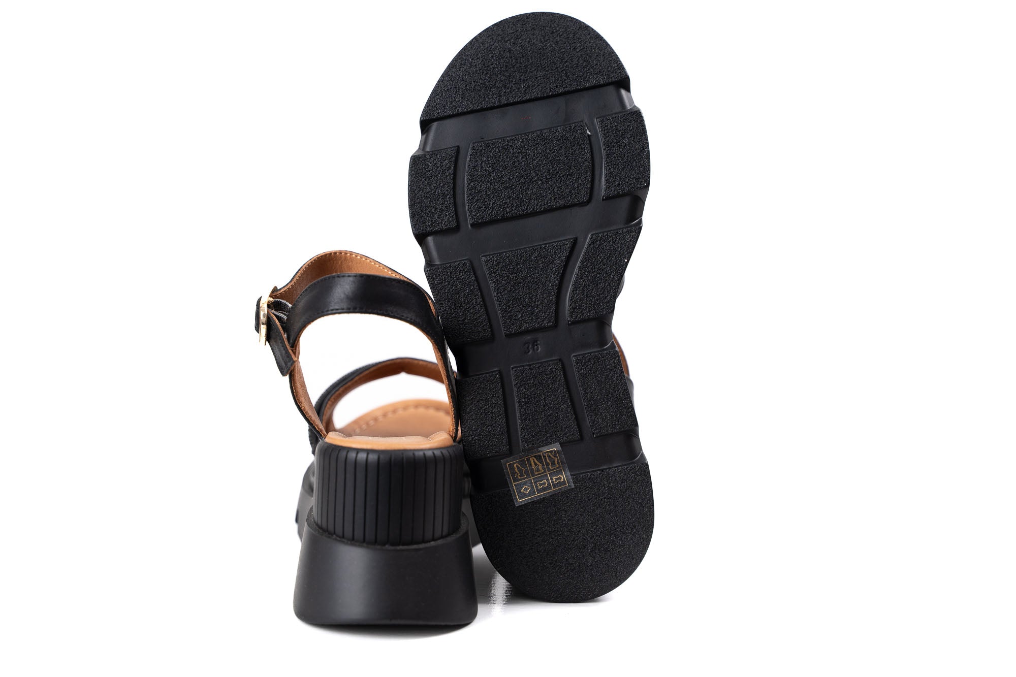 women luxury black sandals crystal details platform
