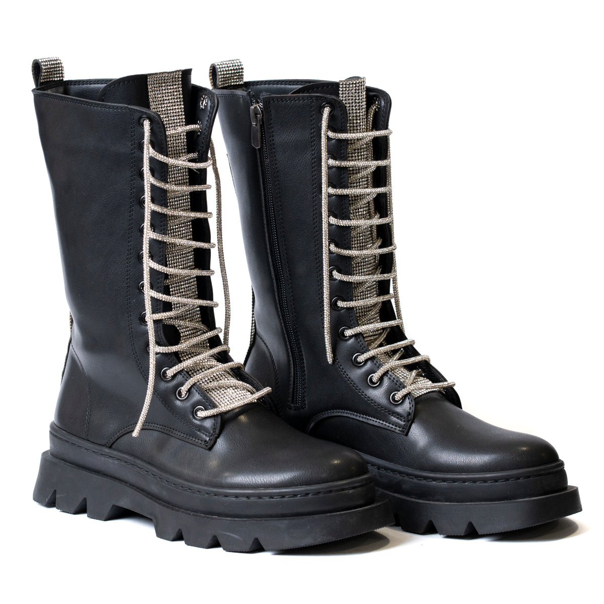 Елегантни дамски ниски боти тип ботуш с модерен дизайн