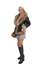 Елегантно дамско яке от естествена кожа C-10 Natural за студено време