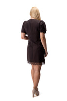 women elegant short sleeve blazer style dress