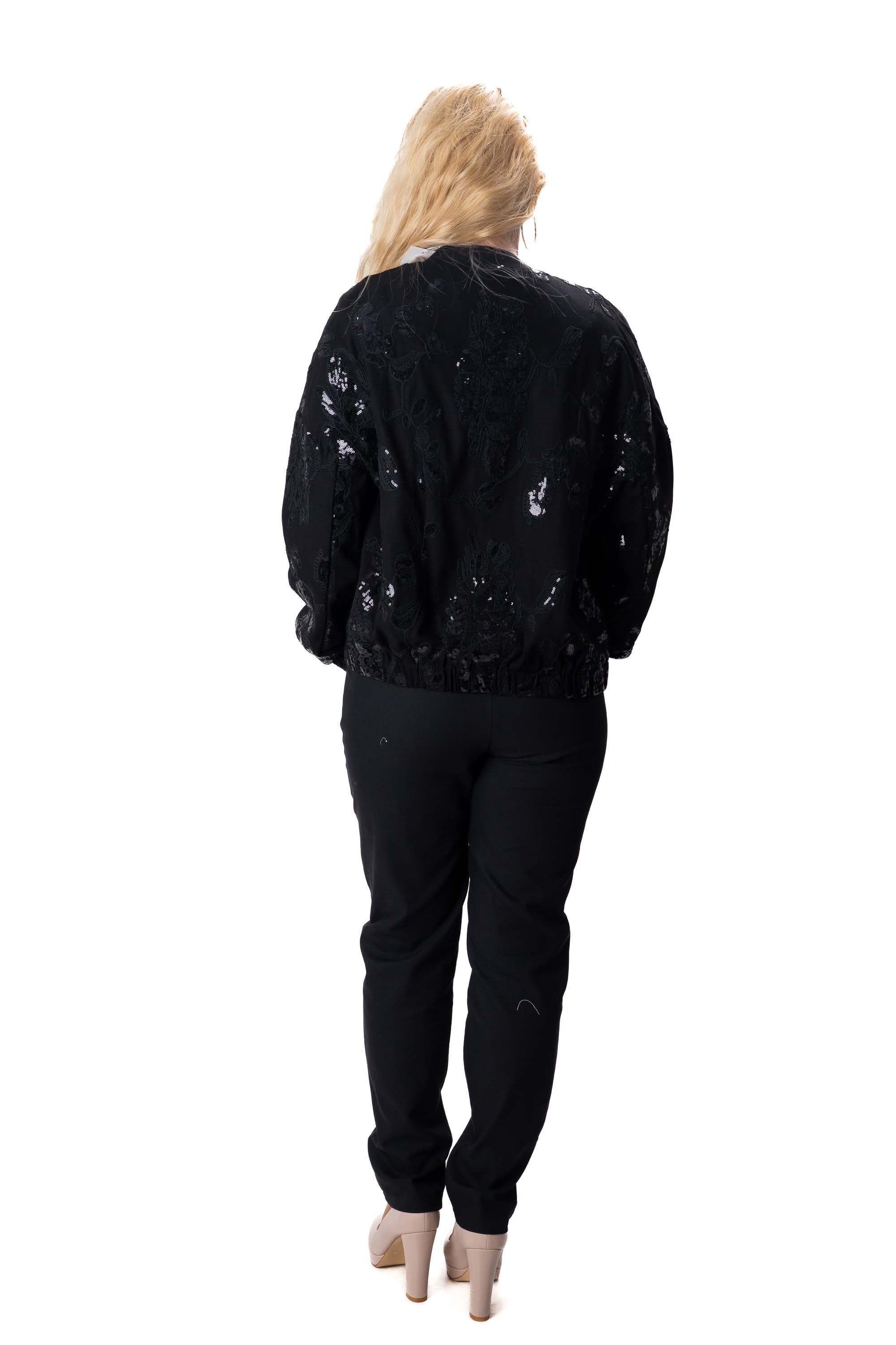 Пайетен суитшърт от комплект заден изглед