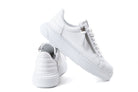 white genuine leather sneakers women casual shoes