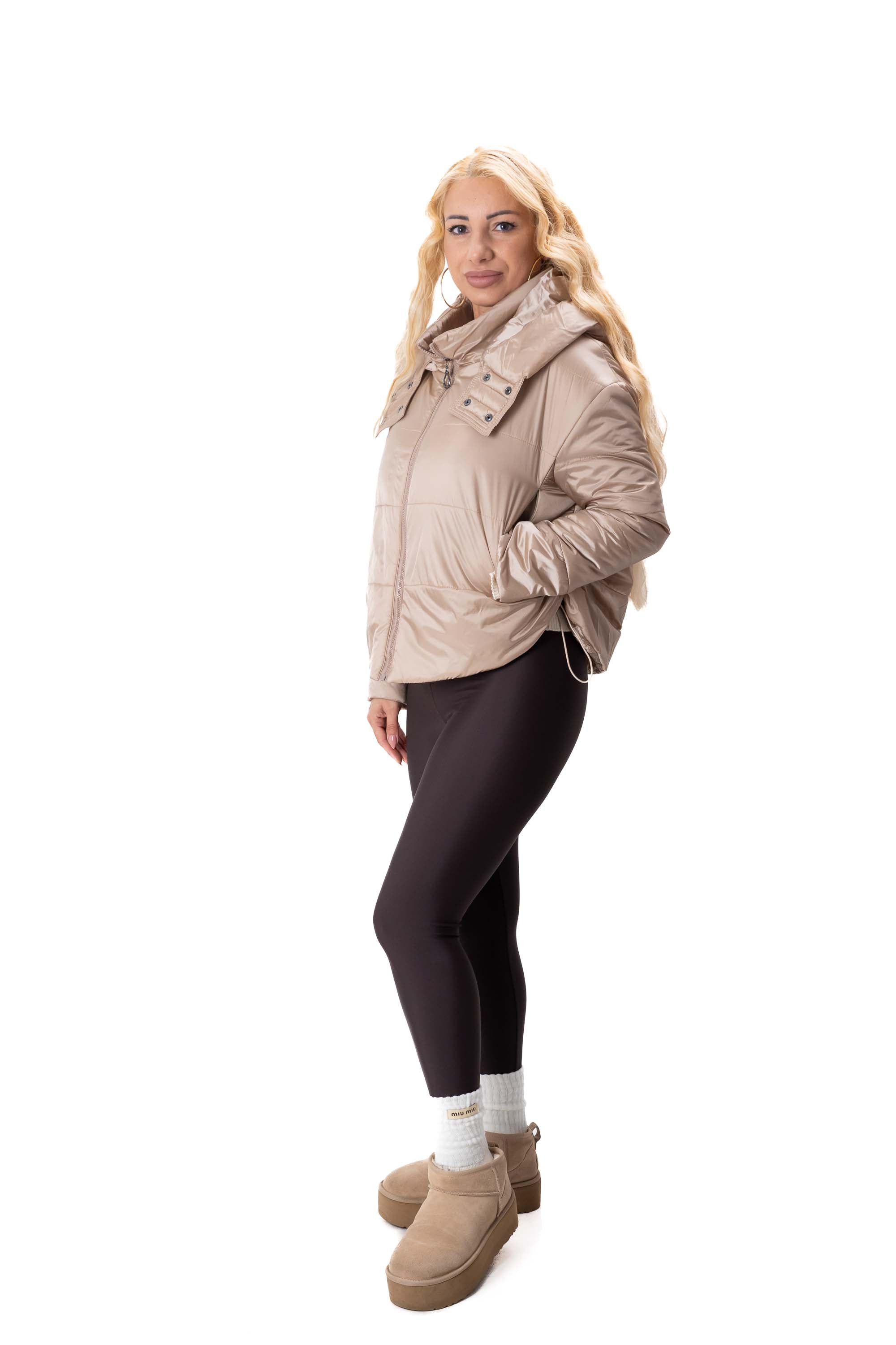 стилно дамско яке бомбър от шушляк