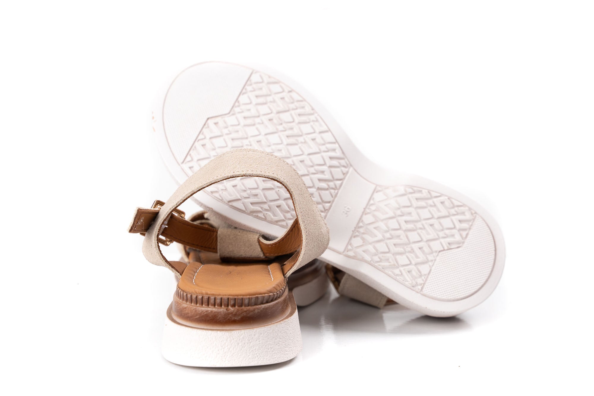 comfortable women suede sandals beige casual footwear