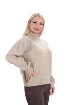 Пуловер модел 34528 – детайл на плетивото и поло яка