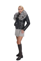 Елегантно дамско яке от естествена кожа B-55 за студено време