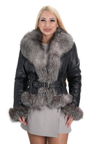 Дамско яке 2340 с удобна кройка и висококачествена кожа